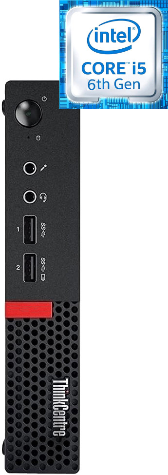 NCS ThinkCentre Mini PC - Core™ i5-6500 Processor [4 Cores, 4 Threads] [XKO] Lenovo™ - Intel Core i5-6500 [6MB Cache, Up to 3.60 GHz] (8 GB RAM/Intel® UHD 530 4K Graphics/1 TB Hard Disk/256 GB SSD Capacity/Windows 11 Pro) Microtower with MS Office image 1