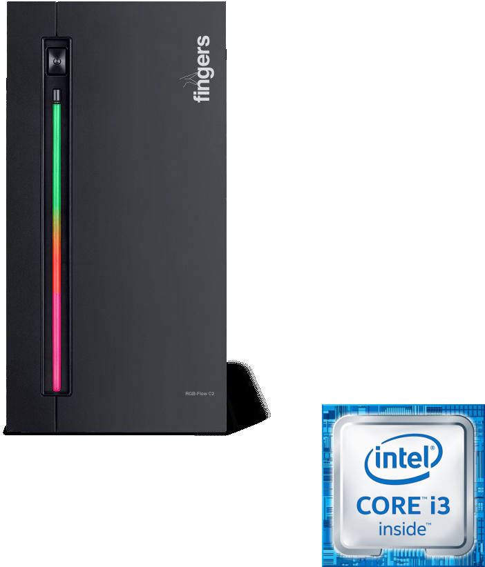 LATHOR Core i3-2120 Processor | 16GB RAM | 256GB SSD | 500GB HDD | RGB Flow C2 | KEYUX Intel® Core™ i3-2120 [3MB Cache, 3.30 GHz] (16 GB RAM/Intel® HD 2000 Graphics/500 GB Hard Disk/256 GB SSD Capacity/Windows 11 Home (64-bit)) Mid Tower with MS Office image 1