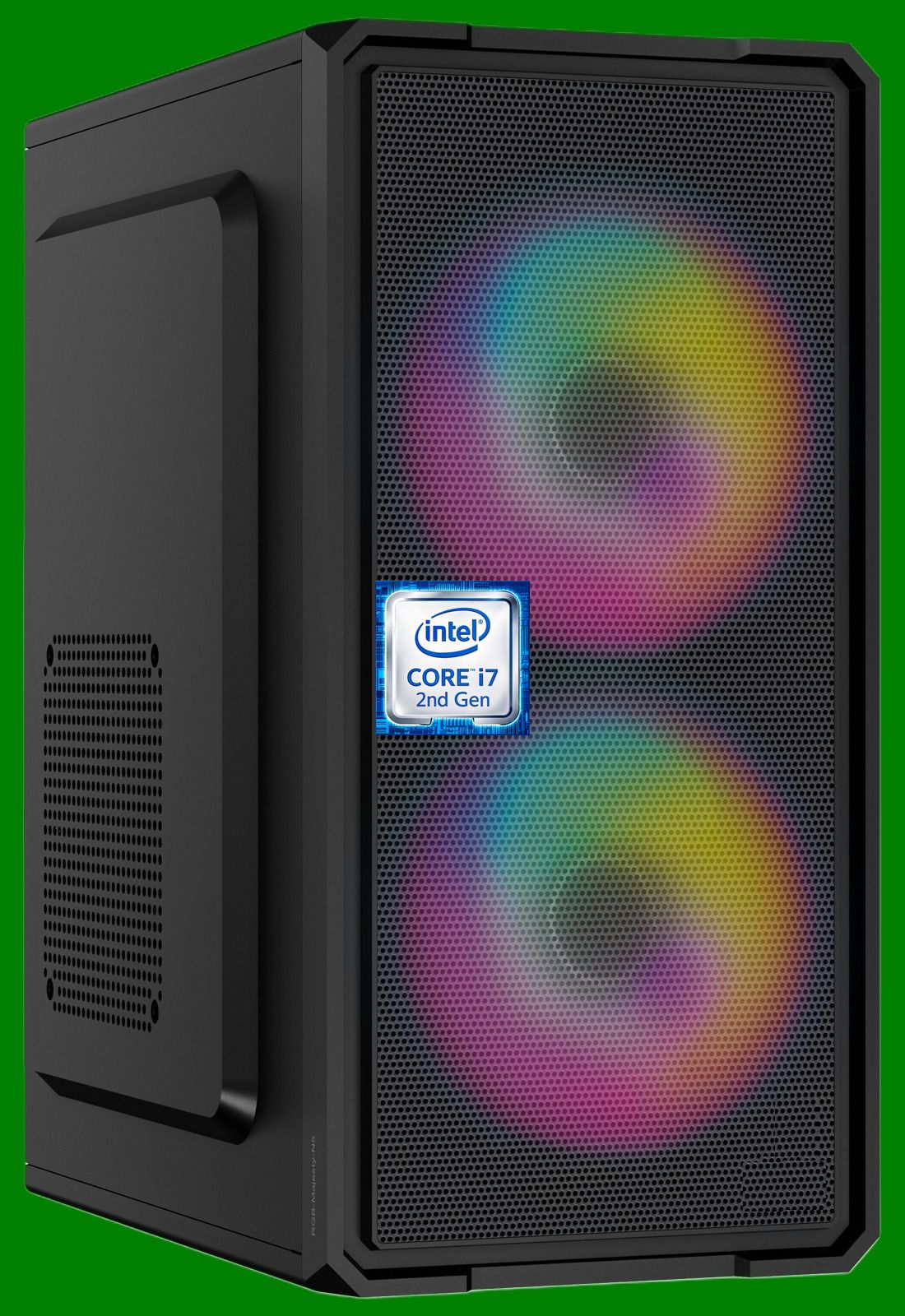 KEAMPER Intel Core i7 - 2600 Processor [4 Cores, 8 Threads, 3.40 GHz] [EHX-N5] Core™ i7-2600 Processor | Dual RGB Fans | Gaming PC (8 GB RAM/Intel Ultra HD 2000 Graphics/256 GB SSD Capacity/Windows 11 Pro) Mid Tower with MS Office-image-45