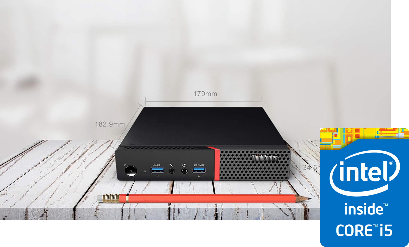 BESTYLISH ThinkCentre Tiny PC | i5-6500 Processor [6MB Smart Cache, 3.20 GHz] | S/N: BHKJE ThinkCentre Tiny PC Intel® Core™ i5 (6th Generation) (8 GB RAM/Intel® HD 530 Graphics/256 GB SSD Capacity/Windows 11 Pro) Mini Tower with MS Office image 1