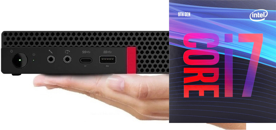 NCS (NIDHI COMPUTER SOLUTIONS) Core i7 (9th Gen) Octa-Core | ThinkCentre Mini Desktop [UOU] Intel® Core™ i7-9700 [8 Cores, 8 Threads, 3.00 GHz] (32 GB RAM/Integrated Intel® UHD 4K 630 Graphics/1 TB SSD Capacity/Windows 11 Pro) Mini Gaming Tower with MS Office image 1