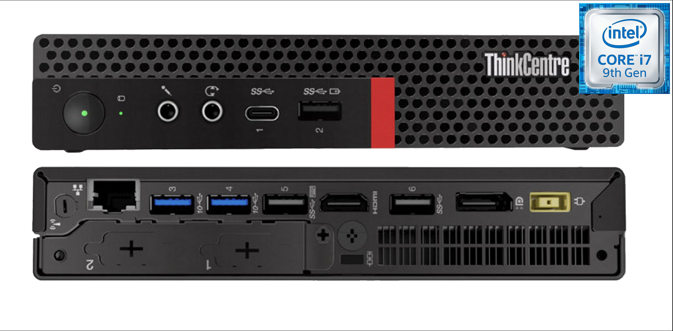 NICE COMPUTERS Core i7 (9th Gen) [8 Cores, 8 Threads, 3.00 GHz] | ThinkCentre Tiny PC [WPJ] Core i7 (9th Generation) Processor [8 Cores, 8 Threads] (32 GB RAM/Integrated Intel® Ultra HD 630 Graphics/1 TB SSD Capacity/Windows 11 Pro) Gaming Tower with MS Office image 1