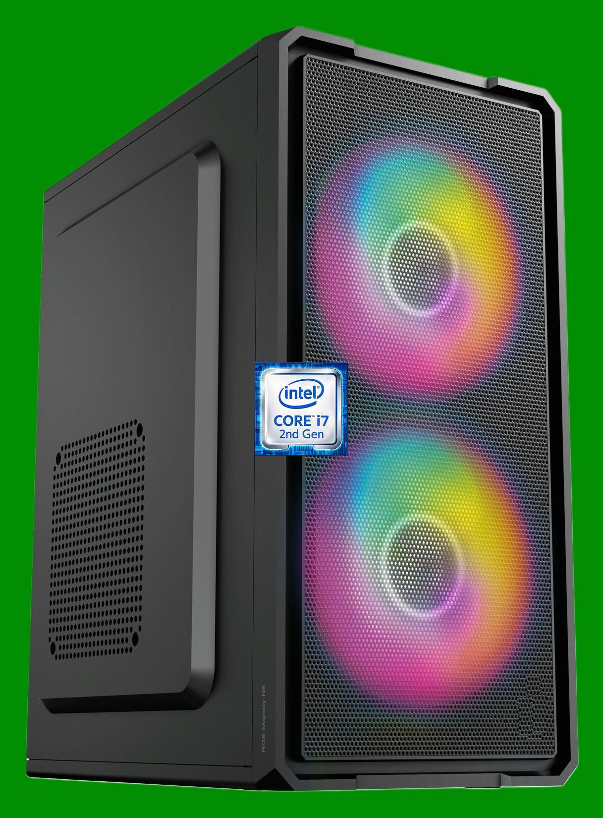 KEAMPER Core™ i7 (2nd Gen) Processor [4 Cores, 8 Threads, 8MB Cache, 3.40 GHz] [ANP-N5] Core i7-2600 Processor | Gaming PC | Dual RGB Fans (8 GB RAM/Intel Ultra HD 2000 Graphics/256 GB SSD Capacity/Windows 11 Pro) Mid Tower with MS Office-image-16