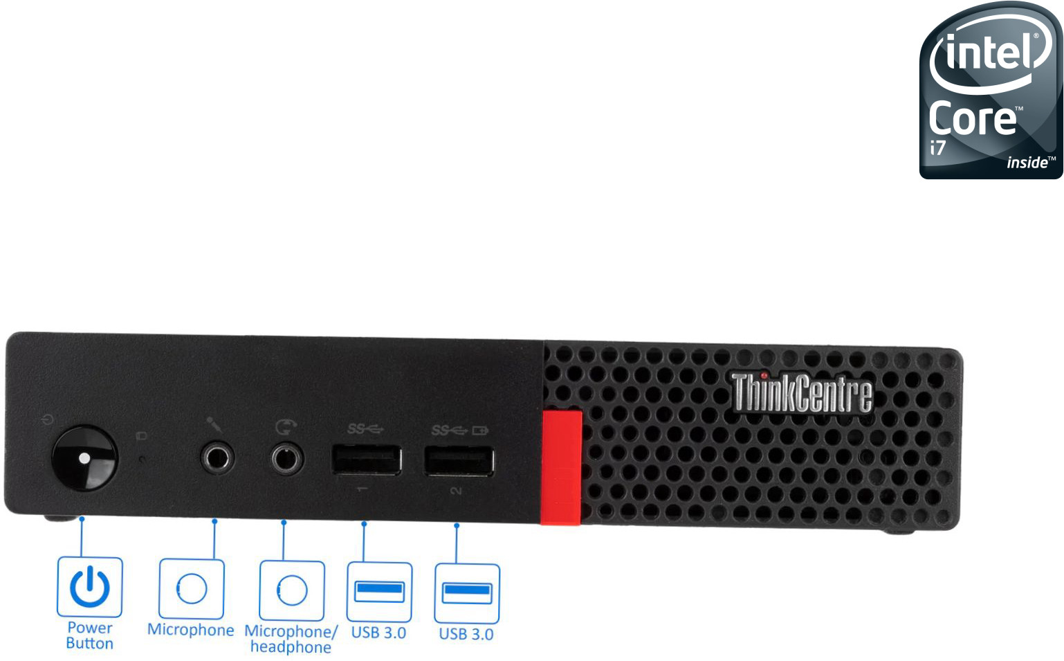 RATNARAJ COMPUTER SYSTEMS Core i7 - 6700 Processor [4 Cores, 8 Threads] - ThinkCentre Tiny PC [QLB] Core™ i7 (6th Gen) [4 Cores, 8 Threads, 3.40 GHz] - LENOVO Tiny PC (32 GB RAM/Intel HD 530 Graphics/1 TB SSD Capacity/Windows 11 Pro) Mini Gaming Tower with MS Office image 1
