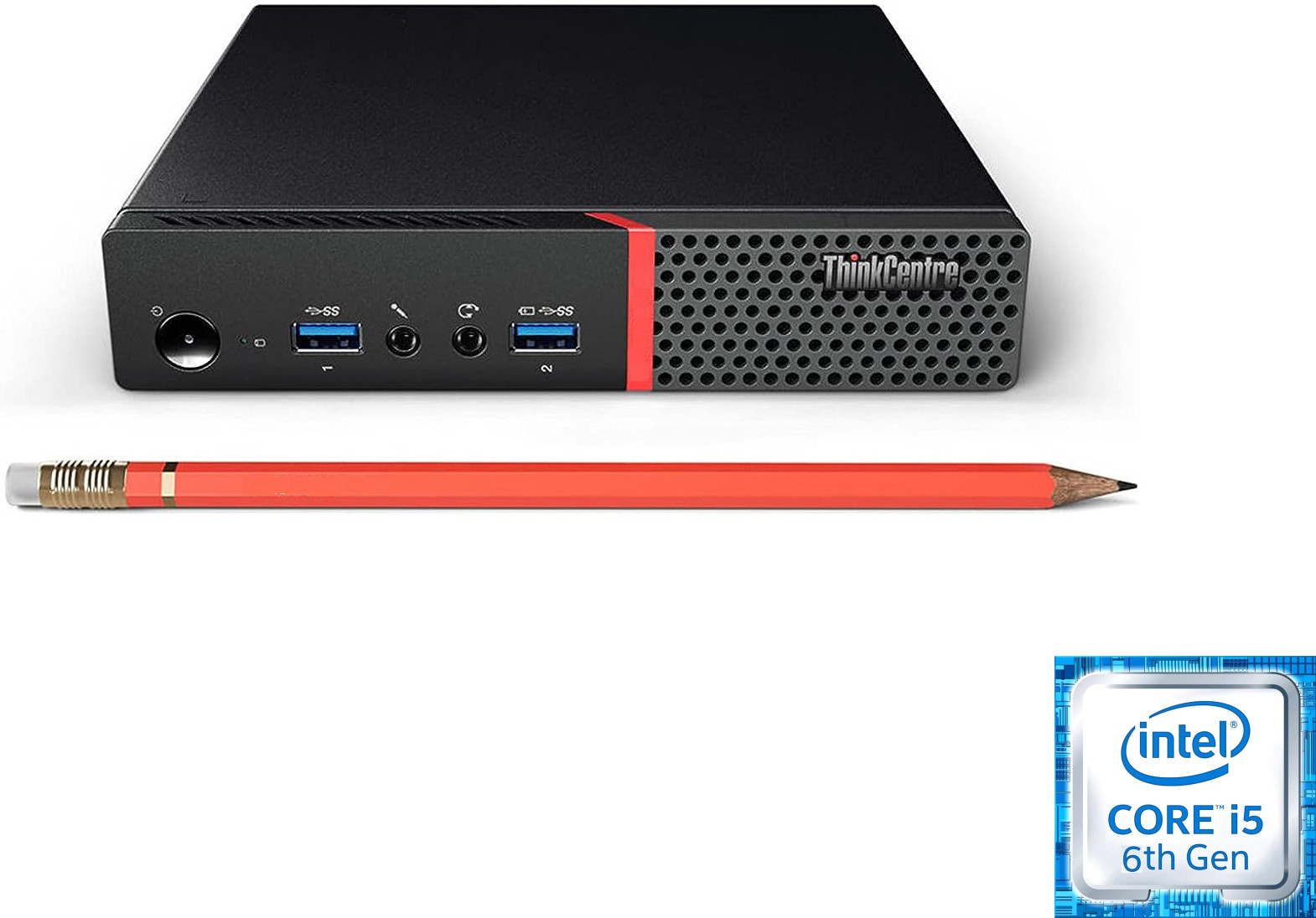 BESTYLISH ThinkCentre Tiny PC | i5-6500 Processor [6MB Smart Cache, 3.20 GHz] | S/N: BHOJE 6th Gen ThinkCentre Tiny PC Intel® Core™ i5-6500 Processor (16 GB RAM/Intel® HD 530 Graphics/1 TB SSD Capacity/Windows 11 Pro) Mini Tower with MS Office image 1