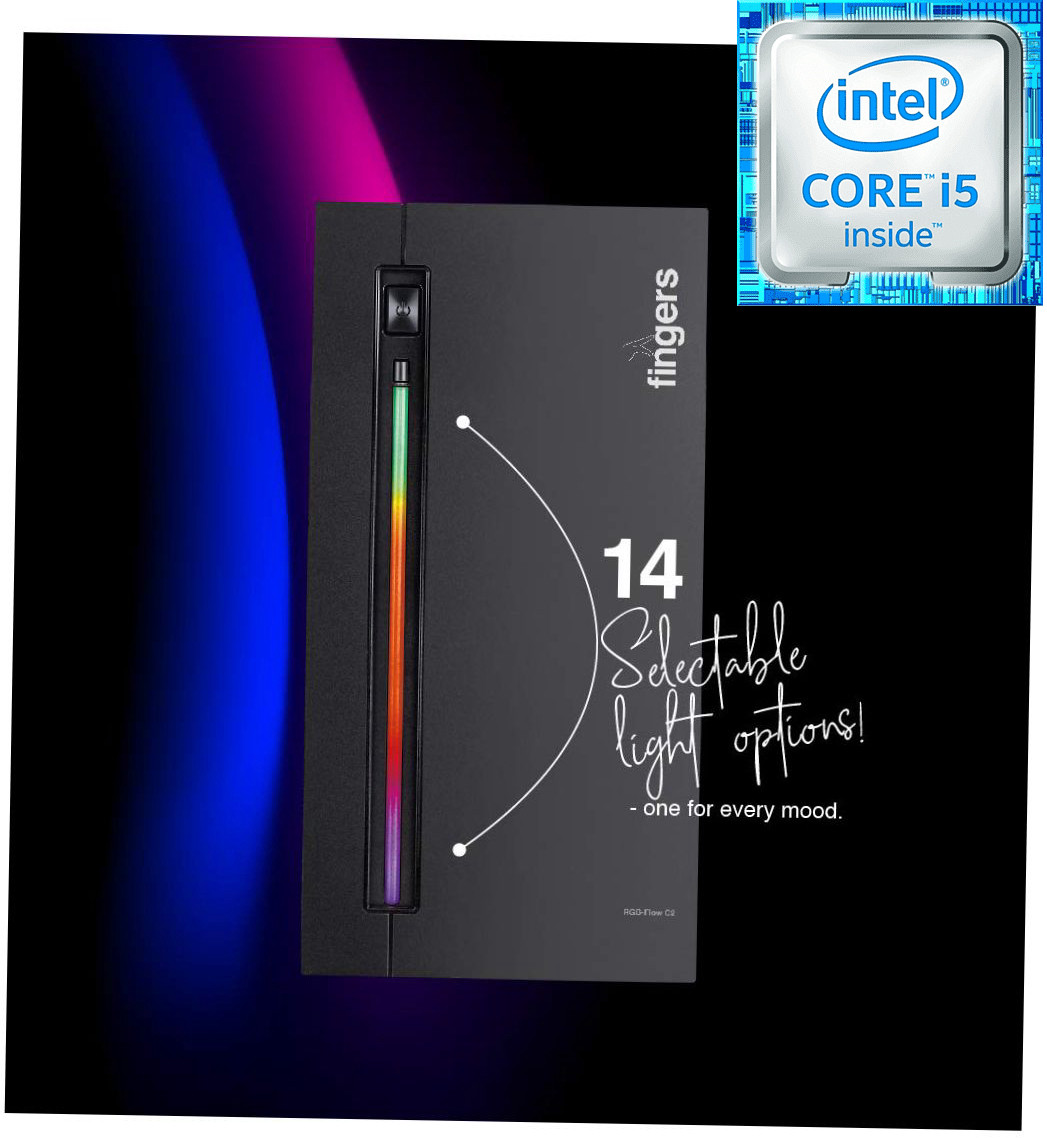 Grand Cell Gaming Computer - Intel Core i5-2400 [4 Cores, 4 Threads] | RGB-Flow C2 [NHB] Core i5-2400 [6MB Cache, Up to 3.40 GHz] (8 GB RAM/Intel® HD Graphics/1024 GB Hard Disk/256 GB SSD Capacity/Windows 11 Pro/1 GB Graphics Memory) Mid Tower with MS Office image 1