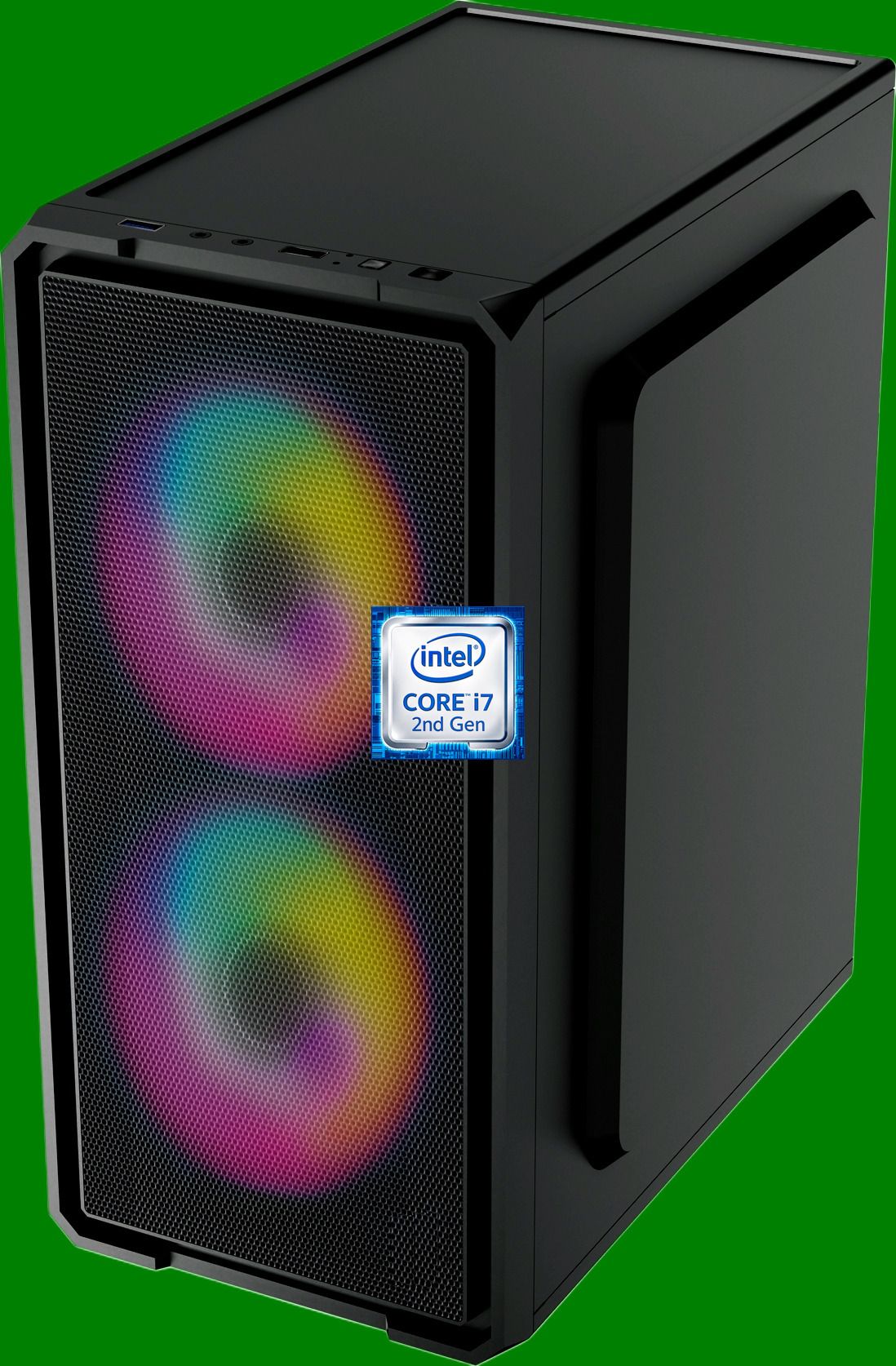 ShopSmart Core™ i7-2600 Processor [8MB Cache, 3.40 GHz] [IPE-N5] Core i7 - 2600 Quad Core Processor | Dual RGB Fans | Gaming PC (8 GB RAM/Intel® HD 4K Graphics/256 GB SSD Capacity/Windows 11 Pro) Mini Gaming Tower with MS Office-image-9