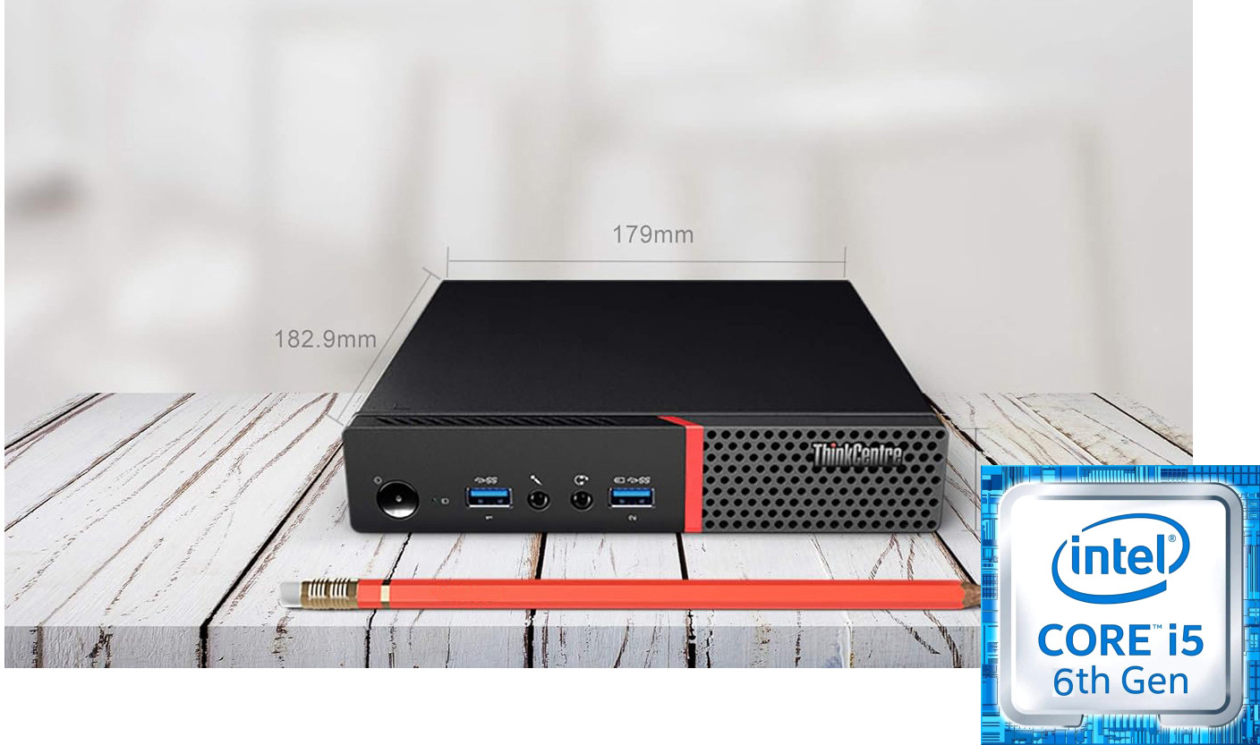 BESTYLISH ThinkCentre Tiny PC | i5-6500 Processor [6MB Smart Cache, 3.20 GHz] | S/N: BHVUH ThinkCentre Tiny PC - Intel® Core™ i5-6500 (8 GB RAM/Intel® HD 530 Graphics/256 GB SSD Capacity/Windows 11 Pro) Mini Tower with MS Office image 1