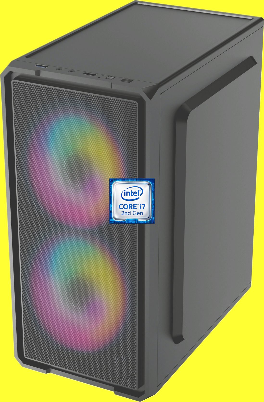 Hayyo Core™ i7 - 2600 Quad Core Processor [8MB Cache, Up to 3.80 GHz] [IJF-N5] Dual RGB Fans | Gaming PC | Intel Core i7-2600 Processor (8 GB RAM/Intel UHD Graphics/256 GB SSD Capacity/Windows 11 Pro) Mini Tower with MS Office-image-21