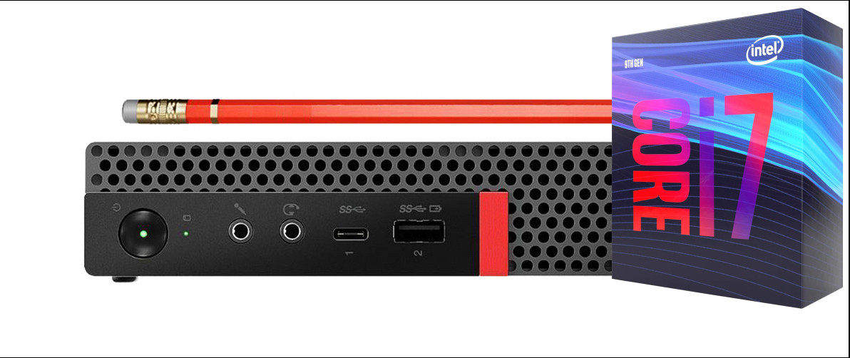 NICE COMPUTERS ThinkCentre Tiny PC | Core i7 (9th Generation) Octa-Core Processor [QLN] Intel Core i7-9700 Processor (32 GB RAM/Intel® Ultra HD 630 Graphics/1 TB SSD Capacity/Windows 11 Pro) Mini Tower with MS Office image 1