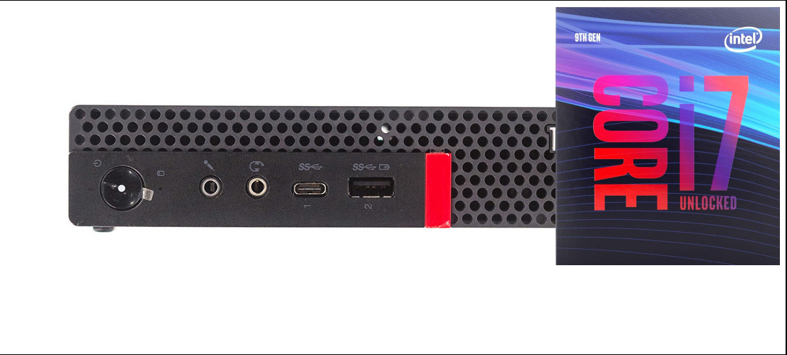 Hayyo ThinkCentre Mini Desktop | Core™ i7-9th Gen [8 Cores, 8 Threads, 3.00 GHz] [IEL] Intel Core i7-9700 Octa-Core Processor (32 GB RAM/Intel® Ultra HD 4K 630 Graphics/1 TB SSD Capacity/Windows 11 Pro) Microtower with MS Office image 1