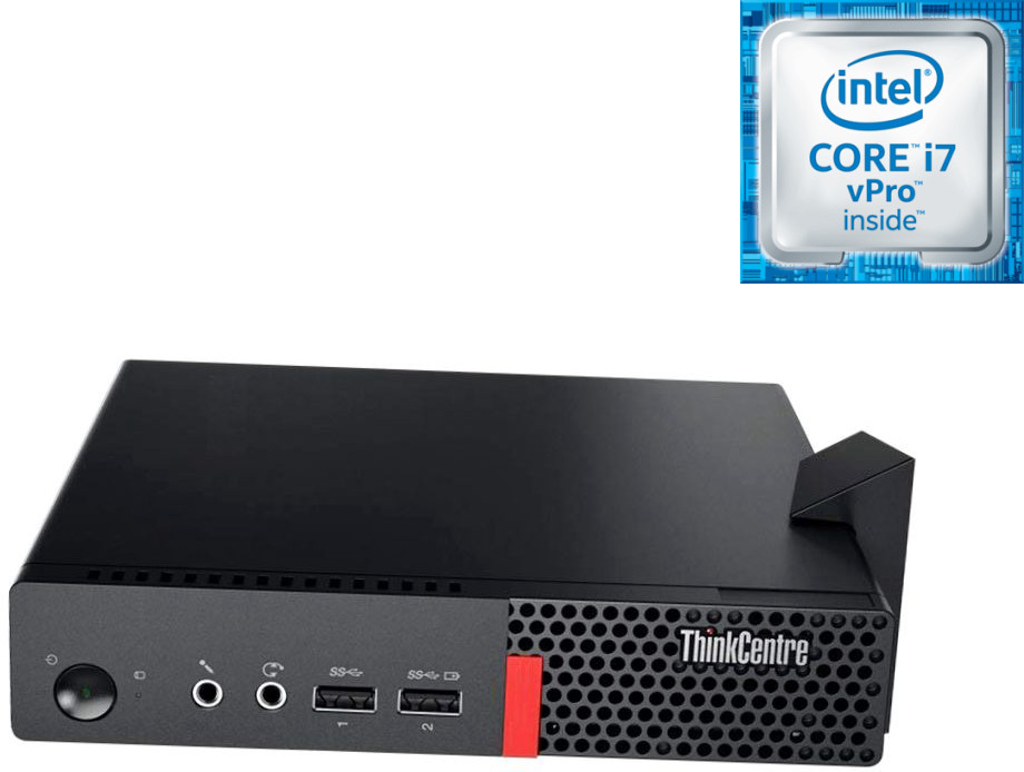 NCS Core™ i7-6700 [8MB Cache, Up to 4.00 GHz] - ThinkCentre Micro CPU [KGY] Intel Core i7 (6th Generation) - Lenovo Mini PC (32 GB RAM/Intel® UHD 530 4K Graphics/1 TB SSD Capacity/Windows 11 Pro) Microtower with MS Office image 1