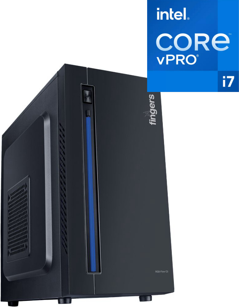 LATHOR Intel Core™ i7-3770 [4 Cores, 8 Threads] [16GB RAM / 1024GB SSD] Flow-C2 [OMY] Intel Core i7 (3rd Gen) Processor [4 Cores, 8 Threads] (16 GB RAM/Intel® HD Graphics/1 TB SSD Capacity/Windows 11 Pro) Gaming Tower with MS Office image 1