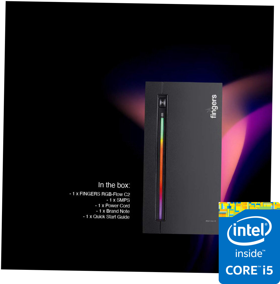 Grand Cell Gaming Desktop - Intel Core i5-2400 [4 Cores, 4 Threads] | RGB-Flow C2 [EBG] Intel Core i5-2400 [4 Cores, 4 Threads, 3.10 GHz] (8 GB RAM/Intel® HD Graphics/1 TB Hard Disk/256 GB SSD Capacity/Windows 11 Pro/1 GB Graphics Memory) Gaming Tower with MS Office image 1