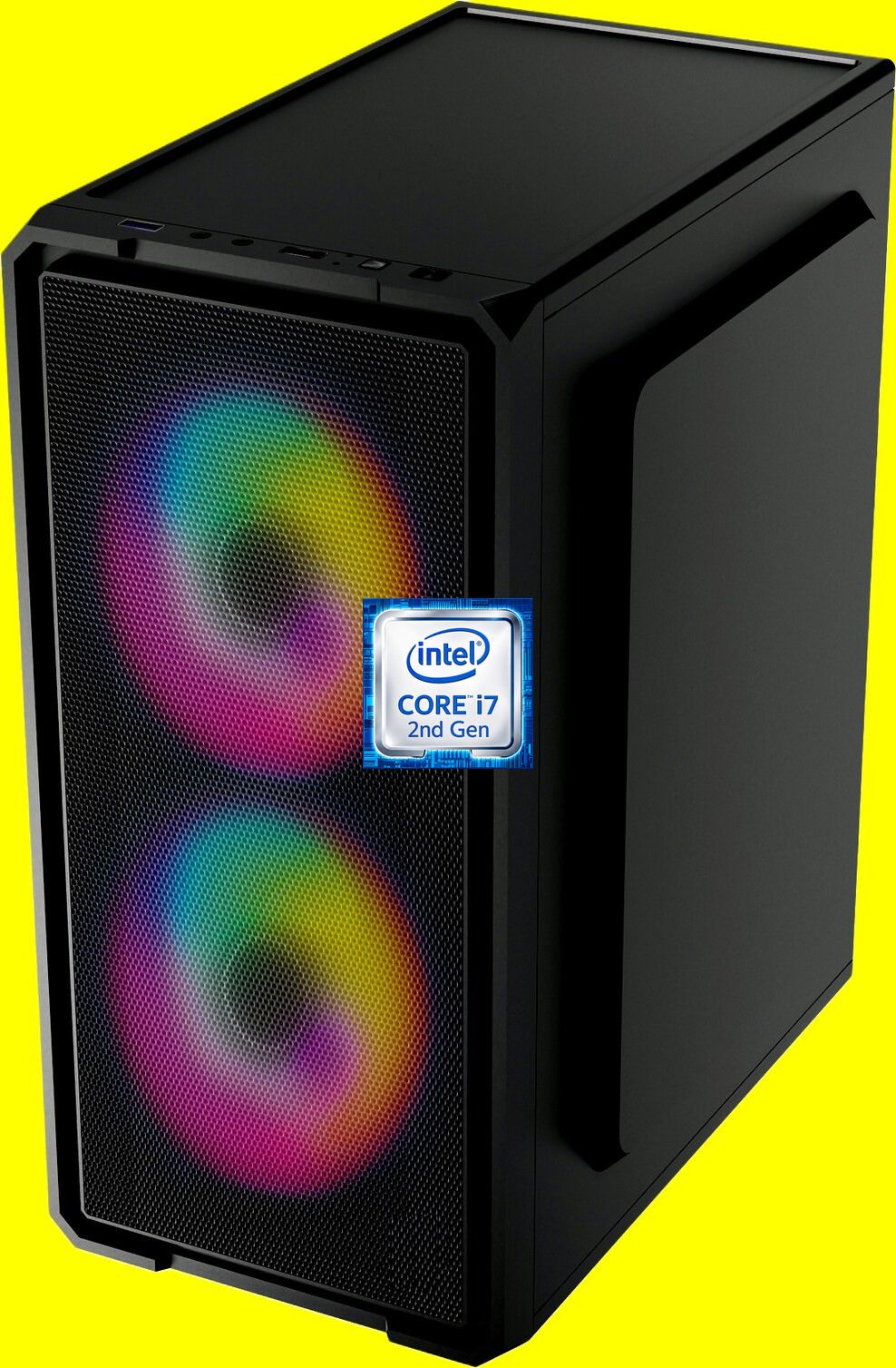 Hayyo Intel Core i7 (2nd Gen) Processor [8MB Smart Cache, Up to 3.80 GHz] [INA-N5] Core i7 - 2600 Processor | RGB-Majesty-N5 (8 GB RAM/Intel® UHD Graphics/256 GB SSD Capacity/Windows 11 Pro) Mini Gaming Tower with MS Office-image-21