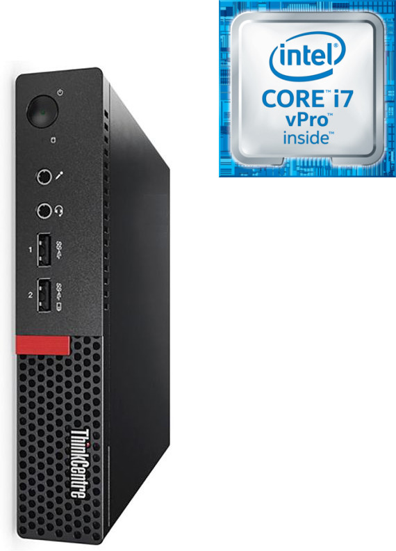 NCS (NIDHI COMPUTER SOLUTIONS) Core i7 - 6700 [8MB Cache, Up to 4.00 GHz] - ThinkCentre Tiny Desktop [VPD] Tiny PC - Intel® Core™ i7 (6th Gen) (32 GB RAM/Intel UHD 530 4K Graphics/1 TB SSD Capacity/Windows 11 Pro) Mini Tower with MS Office image 1