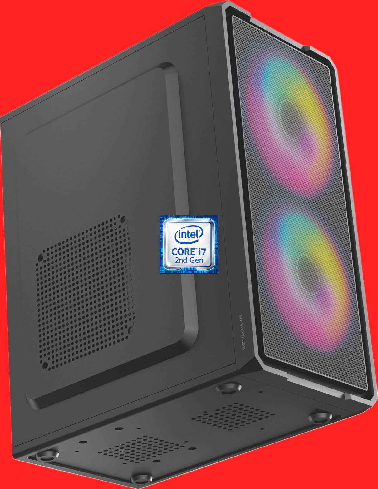 Correngo Intel Core i7-2600 Quad Core Processor [DTK-N5] Gaming PC with RGB Fans | Intel® Core™ i7 - 2600 Quad Core Processor (8 GB RAM/Intel HD Graphics/256 GB SSD Capacity/Windows 11 Pro) Gaming Tower with MS Office-image-37