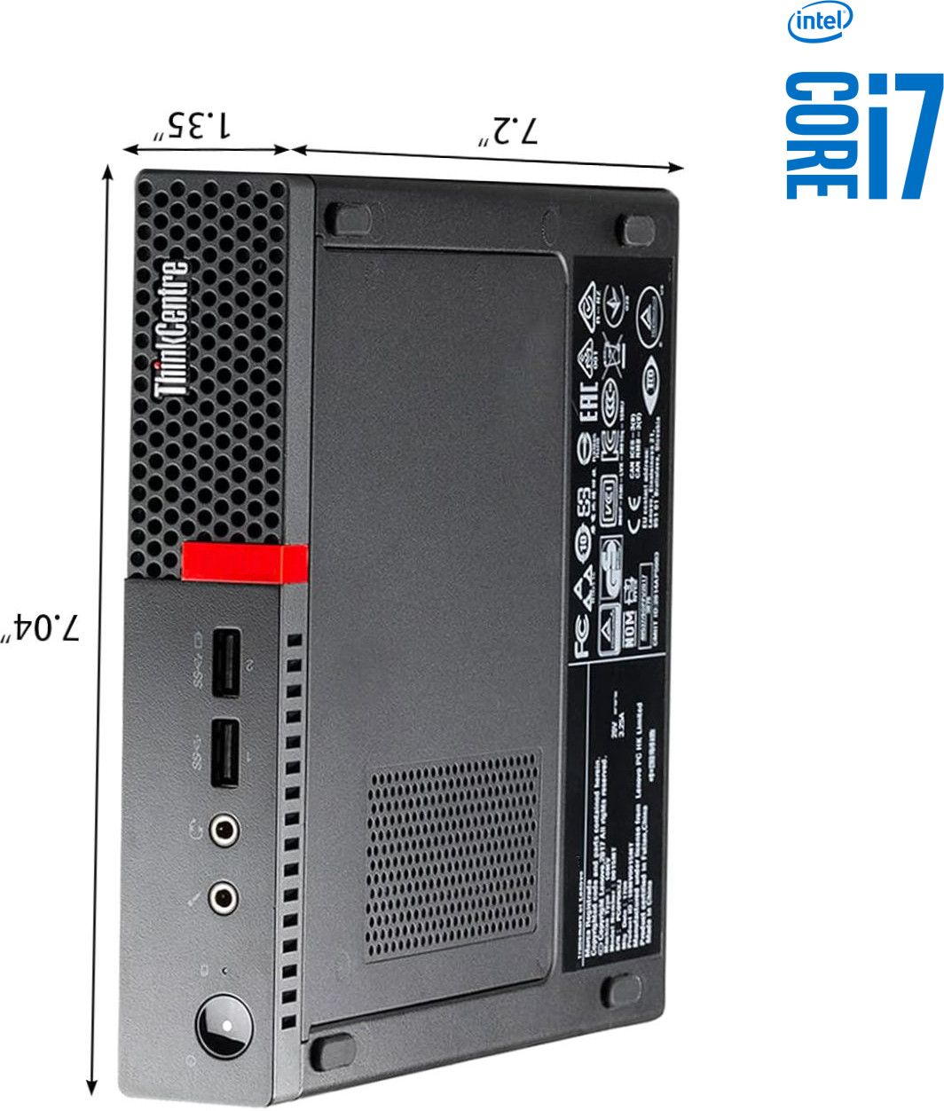 RATNARAJ COMPUTER SYSTEMS Core™ i7 - 6700 [4 Cores, 8 Threads] - ThinkCentre Tiny CPU [WRH] Intel Core i7-6700 Processor [4 Cores, 8 Threads, 3.40 GHz] (32 GB RAM/Intel HD 4K Graphics/1 TB SSD Capacity/Windows 11 Pro) Mini Tower with MS Office image 1