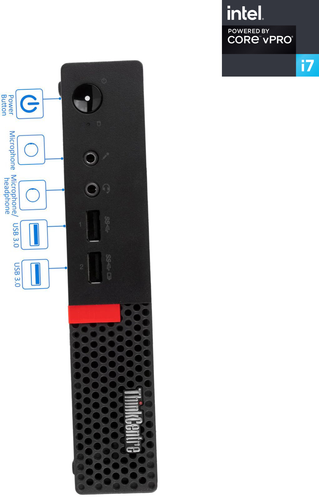 NCS Intel® Core™ i7 - 6700 - ThinkCentre Mini PC [JBJ] Tiny PC - Core i7 (6th Gen) Processor [8MB Cache, Up to 4.00 GHz] (32 GB RAM/Intel HD 4K Graphics/1 TB SSD Capacity/Windows 11 Pro) Microtower with MS Office image 1