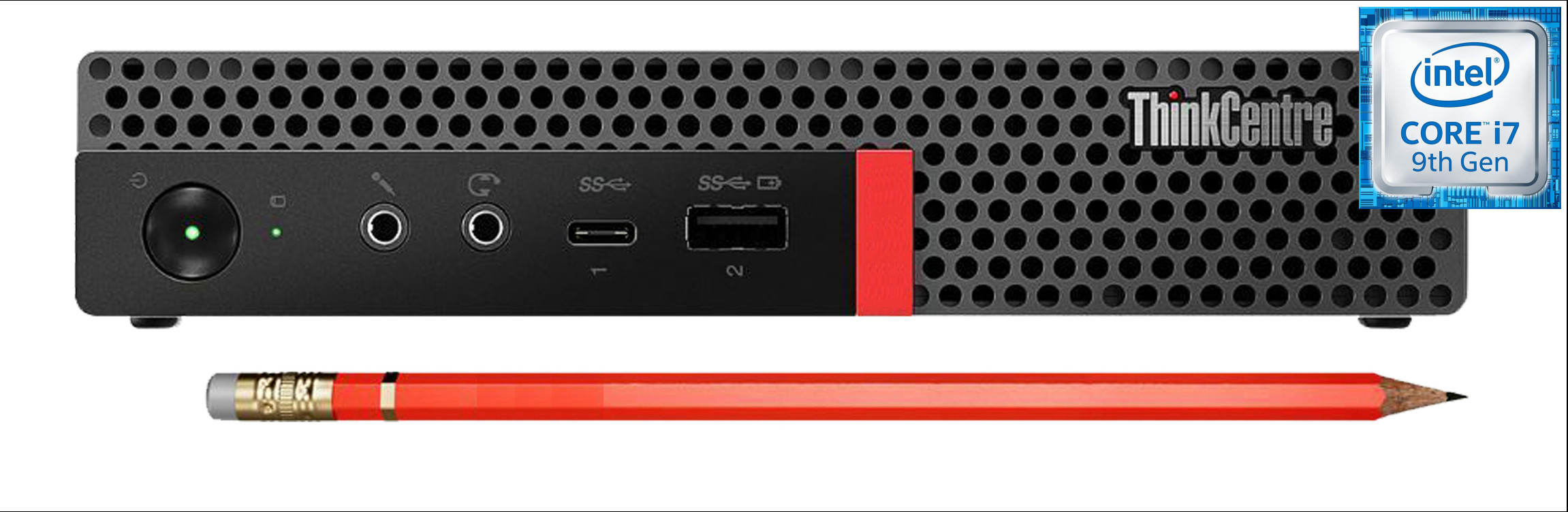 RATNARAJ COMPUTER SYSTEMS ThinkCentre Tiny Desktop | Core™ i7 - 9700 [12M Cache, Up to 4.70 GHz] [AVZ] Core™ i7-9700 Octa-Core (32 GB RAM/Integrated Intel® Ultra HD 4K 630 Graphics/1 TB SSD Capacity/Windows 11 Pro) Mid Tower with MS Office image 1