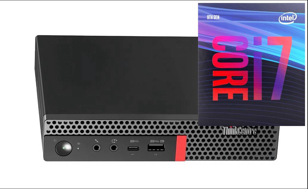 Longan ThinkCentre Tiny Desktop | Core i7 (9th Generation) Octa-Core Processor [RPN] Core i7-9700 [8 Cores, 8 Threads, 3.00 GHz] (32 GB RAM/Intel® Ultra HD 4K 630 Graphics/1 TB SSD Capacity/Windows 11 Pro) Mid Tower with MS Office image 1