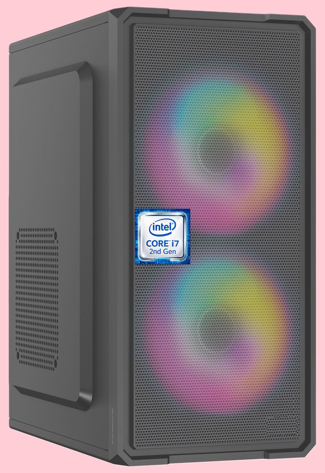 SOFTLINE Core™ i7 - 2600 Quad Core Processor [8MB Smart Cache, Up to 3.80 GHz] [JMD-N5] Intel Core i7-2600 Processor | Gaming PC | Dual RGB Fans (8 GB RAM/Intel HD 2000 Graphics/256 GB SSD Capacity/Windows 11 Pro) Mini Tower with MS Office-image-6