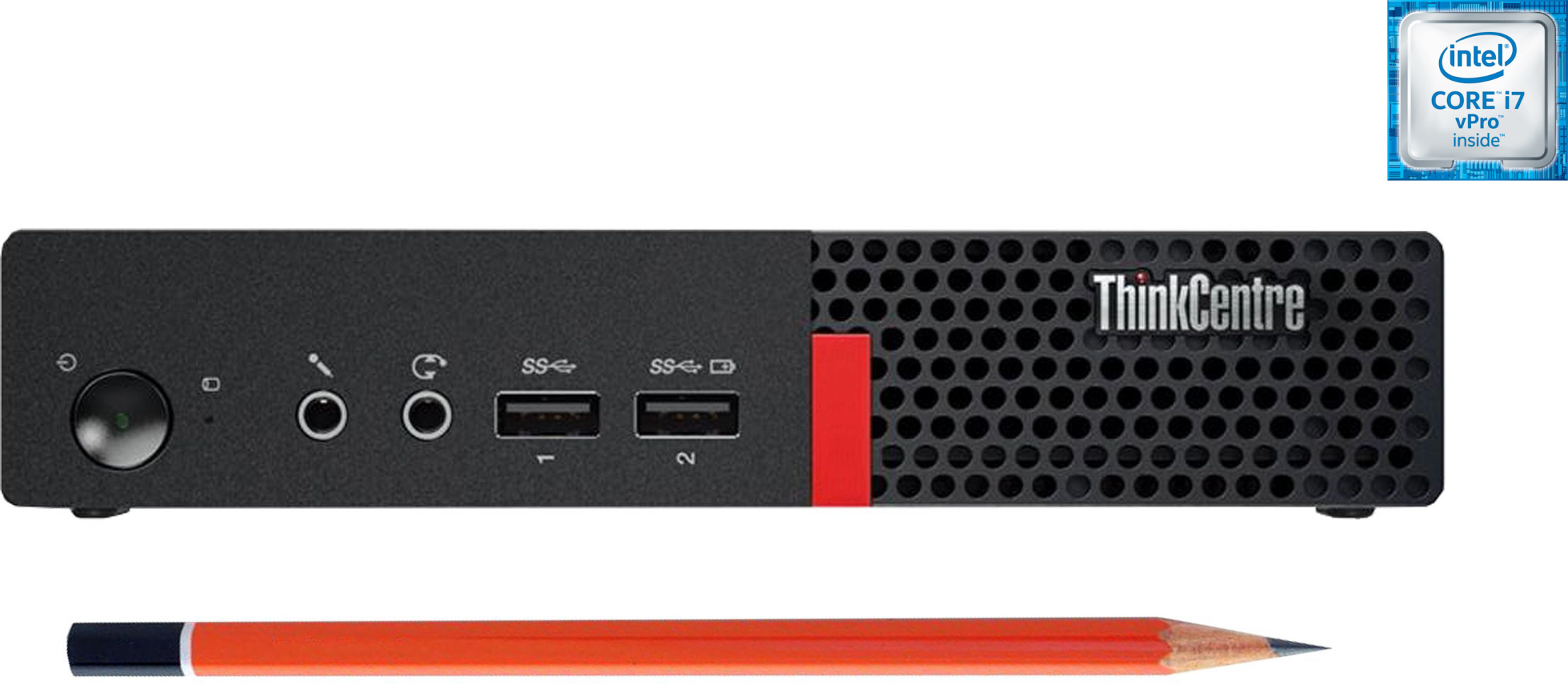 NCS Core™ i7 (6th Gen) [4 Cores, 8 Threads] - ThinkCentre Mini CPU [TNY] Intel Core i7-6700 [4 Cores, 8 Threads, 3.40 GHz] - Lenovo Tiny PC (32 GB RAM/Intel Ultra HD 4K Graphics/1 TB SSD Capacity/Windows 11 Pro) Gaming Tower with MS Office image 1