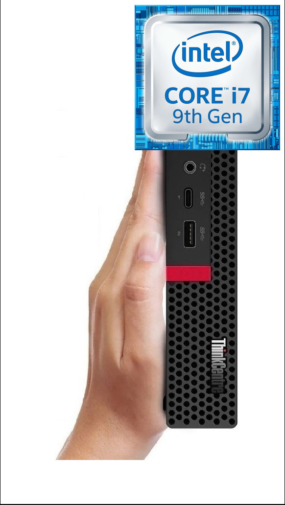 NICE COMPUTERS Core™ i7 (9th Gen) Octa-Core Processor | ThinkCentre Mini Desktop [ICI] Intel® Core™ i7 - 9700 (32 GB RAM/Integrated Intel® Ultra HD 630 Graphics/1 TB SSD Capacity/Windows 11 Pro) Microtower with MS Office image 1