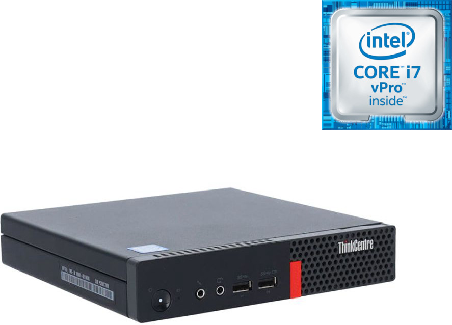 NCS Intel® Core™ i7 (6th Gen) [4 Cores, 8 Threads, 3.40 GHz] - ThinkCentre CPU [ZTI] LENOVO Tiny PC - Core i7-6700 [4 Cores, 8 Threads] (32 GB RAM/Intel HD 530 Graphics/1 TB SSD Capacity/Windows 11 Pro) Mid Tower with MS Office image 1