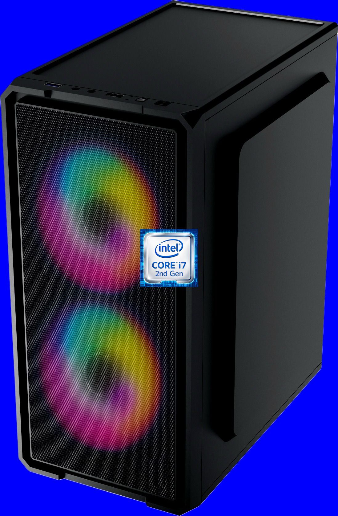ShopSmart Intel Core i7-2600 Quad Core Processor [8MB Cache, Up to 3.80 GHz] [BZC-N5] Dual RGB Fans | Gaming PC | Intel Core i7 - 2600 Processor (8 GB RAM/Intel Ultra HD Graphics/256 GB SSD Capacity/Windows 11 Pro) Gaming Tower with MS Office-image-12
