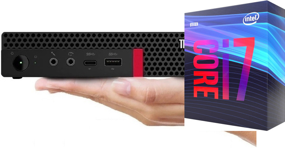 NCS (NIDHI COMPUTER SOLUTIONS) ThinkCentre Mini Desktop | Core i7 (9th Gen) [YSK] Core™ i7 (9th Gen) [8 Cores, 8 Threads, 3.00 GHz] (32 GB RAM/Intel® UHD 4K 630 Graphics/1 TB SSD Capacity/Windows 11 Pro) Gaming Tower with MS Office image 1