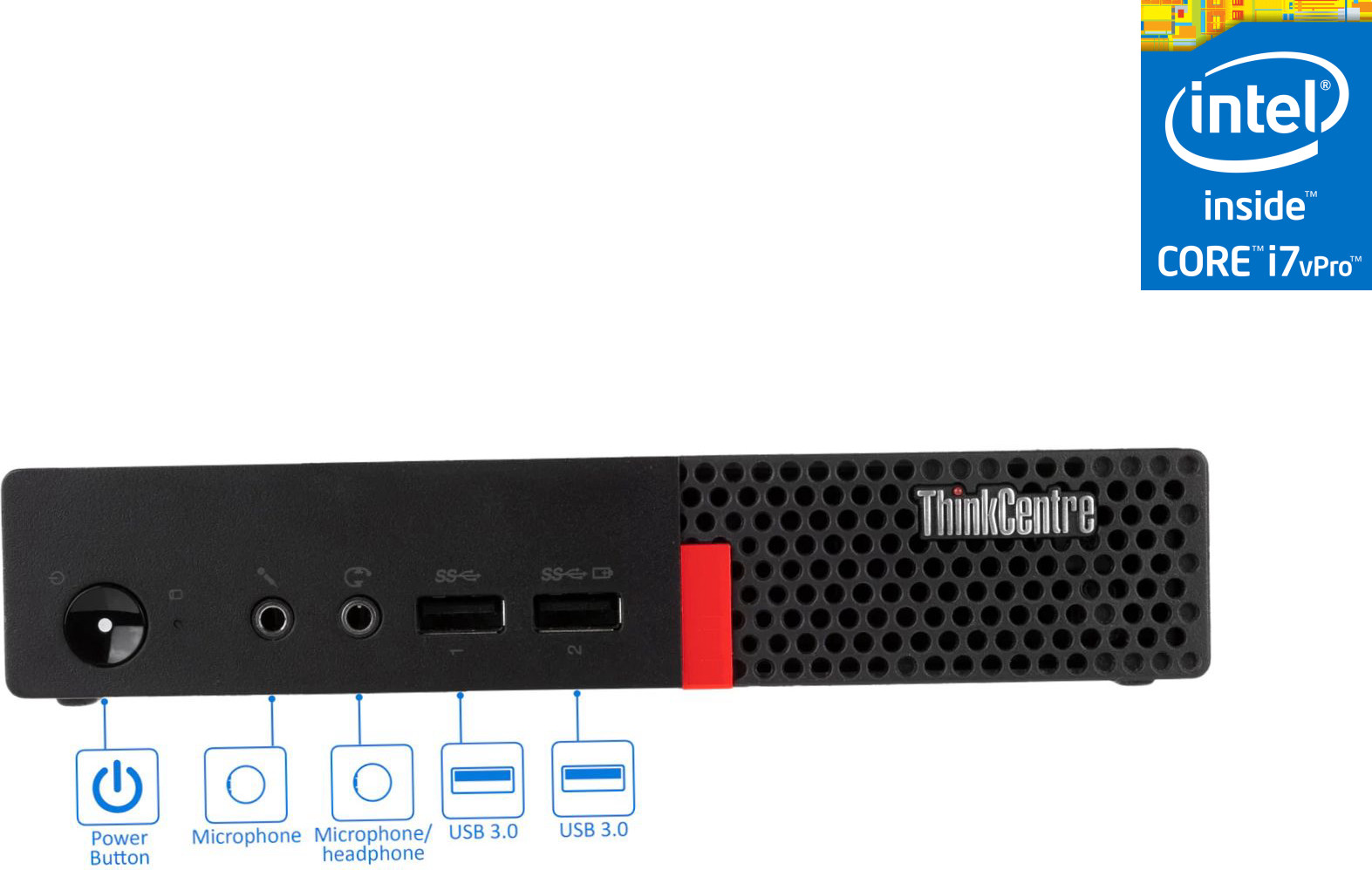 NCS Core i7 (6th Gen) Processor [4 Cores, 8 Threads] - ThinkCentre Tiny PC [QPY] Lenovo Tiny PC - Intel® Core™ i7-6700 [4 Cores, 8 Threads, 3.40 GHz] (32 GB RAM/Intel® UHD 4K Graphics/1 TB SSD Capacity/Windows 11 Pro) Mini Tower with MS Office image 1
