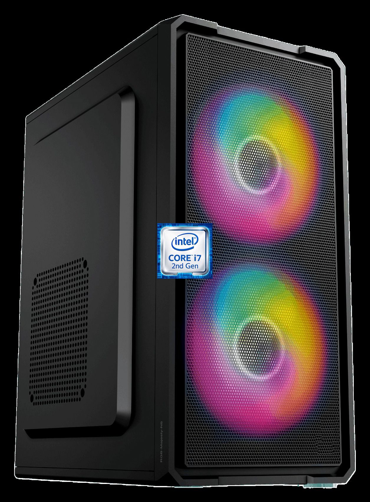 Longan Intel Core i7 - 2600 Processor [8MB Cache, Up to 3.80 GHz] [AXD-N5] Core i7-2600 Quad Core Processor | RGB-Majesty-N5 | Gaming PC (8 GB RAM/Intel® UHD 4K Graphics/256 GB SSD Capacity/Windows 11 Pro) Mid Tower with MS Office-image-21