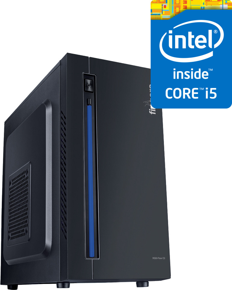 Grand Cell Intel Core i5-2400 Processor [4 Cores, 4 Threads] | Fingers RGB-Flow C2 [PJB] Gaming Computer - Core™ i5-2400 Processor (8 GB RAM/Intel® HD Graphics/1 TB Hard Disk/256 GB SSD Capacity/Windows 11 Pro/1 GB Graphics Memory) Gaming Tower with MS Office image 1