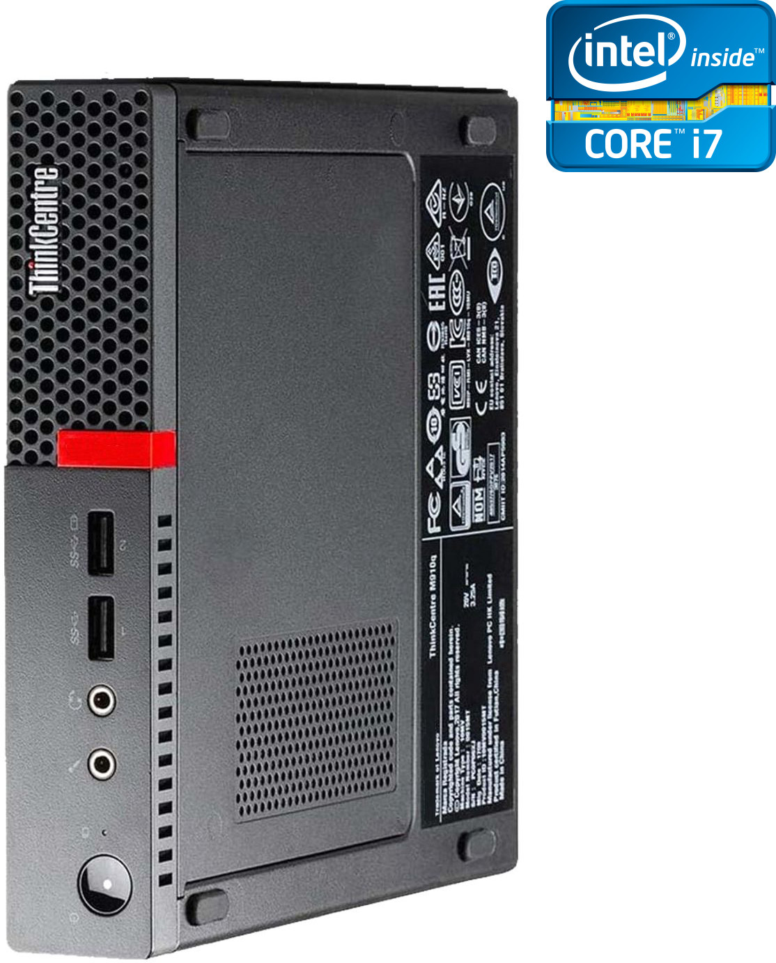 NCS Core i7 (6th Generation) [4 Cores, 8 Threads] - ThinkCentre Mini PC [VTR] Intel® Core™ i7-6700 Processor [4 Cores, 8 Threads, 3.40 GHz] (32 GB RAM/Intel® UHD 530 Graphics/1 TB SSD Capacity/Windows 11 Pro) Mini Gaming Tower with MS Office image 1