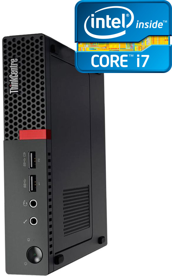 NCS Intel® Core™ i7 (6th Gen) [8MB Cache, Up to 4.00 GHz] - ThinkCentre CPU [UTV] Core i7-6700 - LENOVO Tiny PC (32 GB RAM/Intel UHD 530 4K Graphics/1 TB SSD Capacity/Windows 11 Pro) Gaming Tower with MS Office image 1