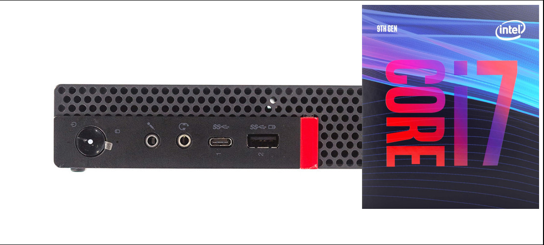 NICE COMPUTERS ThinkCentre Mini Desktop | Core™ i7 (9th Gen) [12MB Cache, Up to 4.70 GHz] [OKQ] Intel® Core™ i7 (9th Gen) [8 Cores, 8 Threads, Upto 4.70 GHz] (32 GB RAM/Intel® Ultra HD 630 Graphics/1 TB SSD Capacity/Windows 11 Pro) Microtower with MS Office image 1
