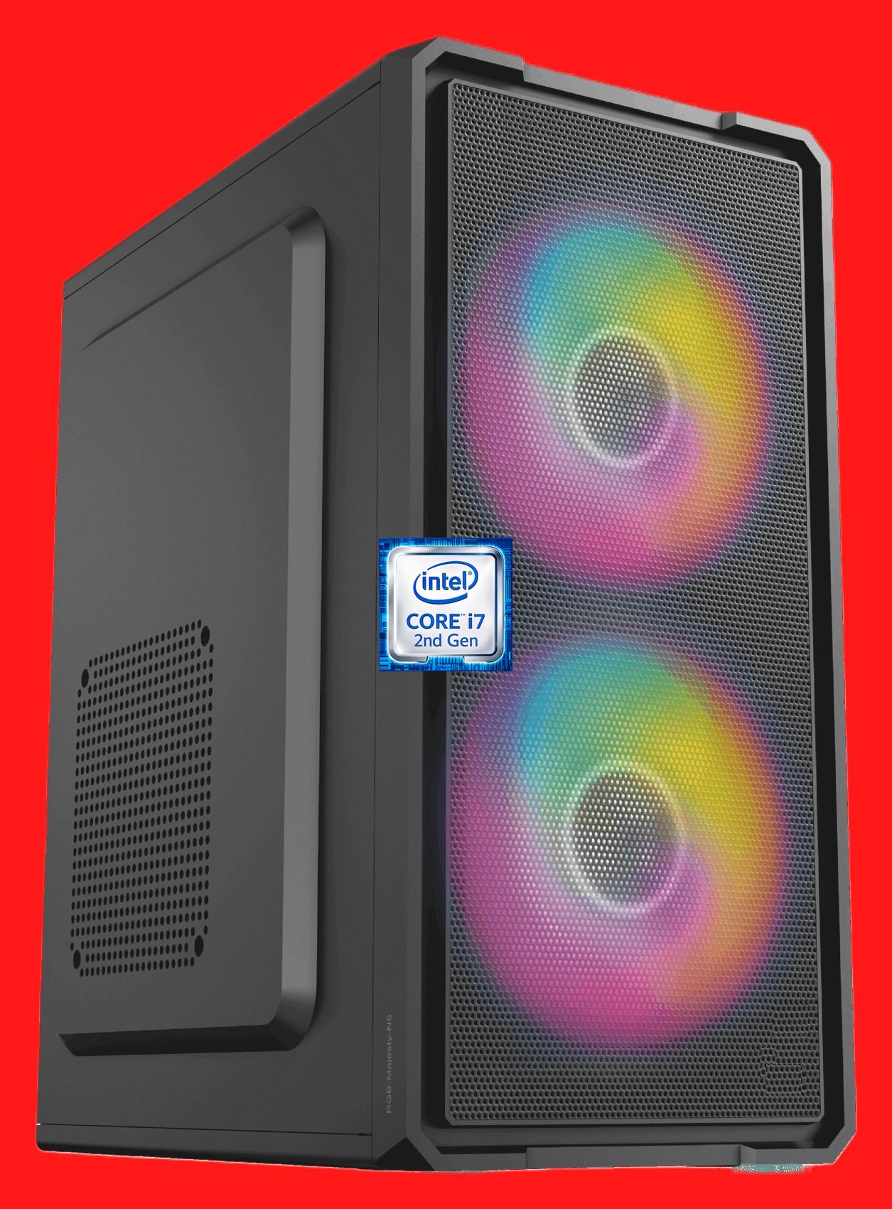 Shop New Core™ i7 - 2600 Processor [FIP-N5] Dual RGB Fans | Intel® Core™ i7-2600 Quad Core Processor (8 GB RAM/Intel® HD Graphics/256 GB SSD Capacity/Windows 11 Pro) Mini Tower with MS Office-image-37