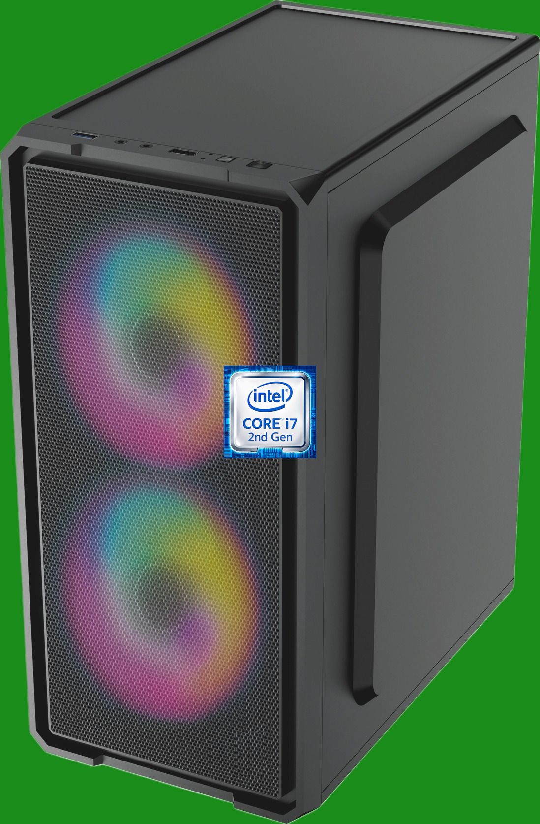 Safal Kisan Core i7 (2nd Gen) Processor [4 Cores, 8 Threads, Up to 3.80 GHz] [BNZ-N5] Dual RGB Fans | Gaming PC | Intel Core i7-2600 Processor (8 GB RAM/Intel UHD Graphics/256 GB SSD Capacity/Windows 11 Pro) Mini Tower with MS Office-image-18
