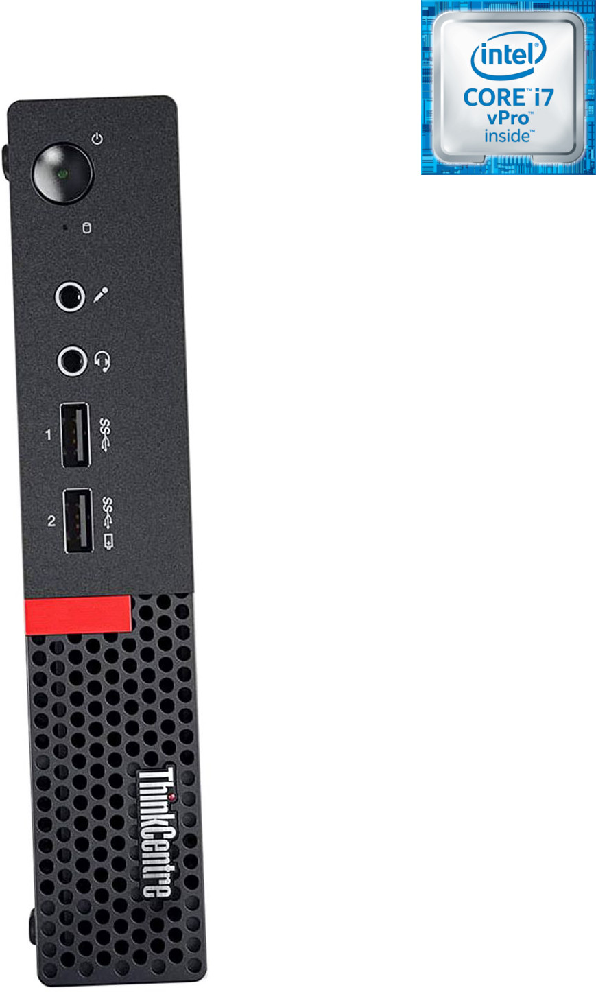 NCS Core™ i7 - 6700 [4 Cores, 8 Threads, 3.40 GHz] - ThinkCentre Tiny Desktop [JDN] Intel Core i7 (6th Gen) [4 Cores, 8 Threads] - Lenovo Tiny PC (32 GB RAM/Intel HD 4K Graphics/1 TB SSD Capacity/Windows 11 Pro) Microtower with MS Office image 1