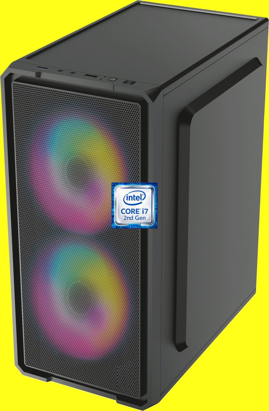 DOPETECH Core i7-2600 Processor [4 Cores, 8 Threads, Up to 3.80 GHz] [BDE-N5] Dual RGB Fans | Gaming PC | Core™ i7 - 2600 Quad Core Processor (8 GB RAM/Intel® Ultra HD 2000 Graphics/256 GB SSD Capacity/Windows 11 Pro) Mini Gaming Tower with MS Office-image-35