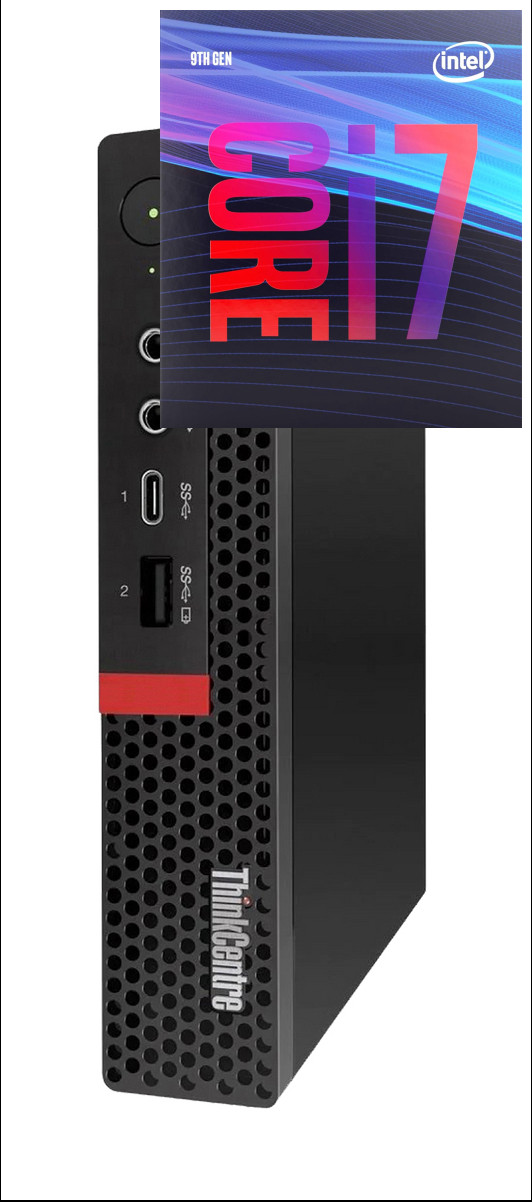 RATNARAJ COMPUTER SYSTEMS ThinkCentre Tiny Desktop | Core i7 - 9700 [8 Cores, 8 Threads, 3.00 GHz] [RLN] Intel Core i7-9700 Processor (32 GB RAM/Intel® Ultra HD 4K 630 Graphics/1 TB SSD Capacity/Windows 11 Pro) Mini Tower with MS Office image 1