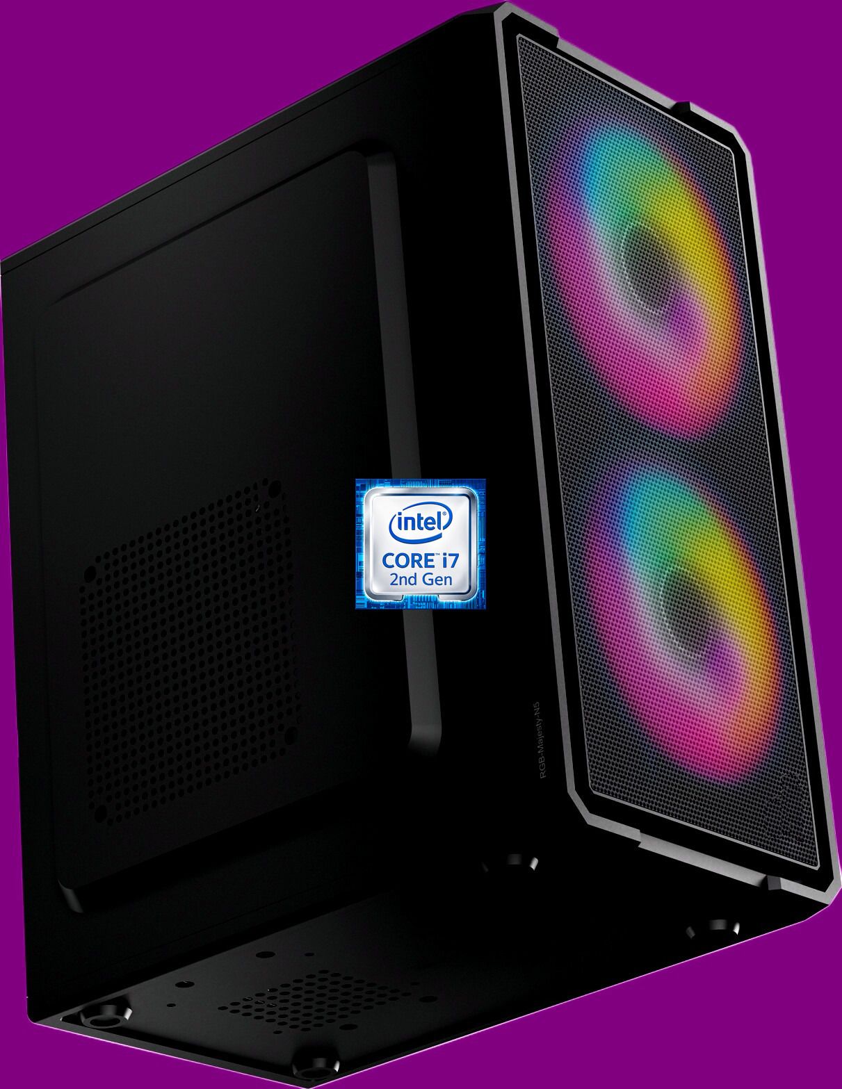 Shop New Intel Core i7 (2nd Gen) Quad Core Processor [8MB Cache, 3.40 GHz] [KWO-N5] Dual RGB Fans | Core i7 - 2600 Processor (8 GB RAM/Intel® Ultra HD 2000 Graphics/256 GB SSD Capacity/Windows 11 Pro) Mini Gaming Tower with MS Office-image-43