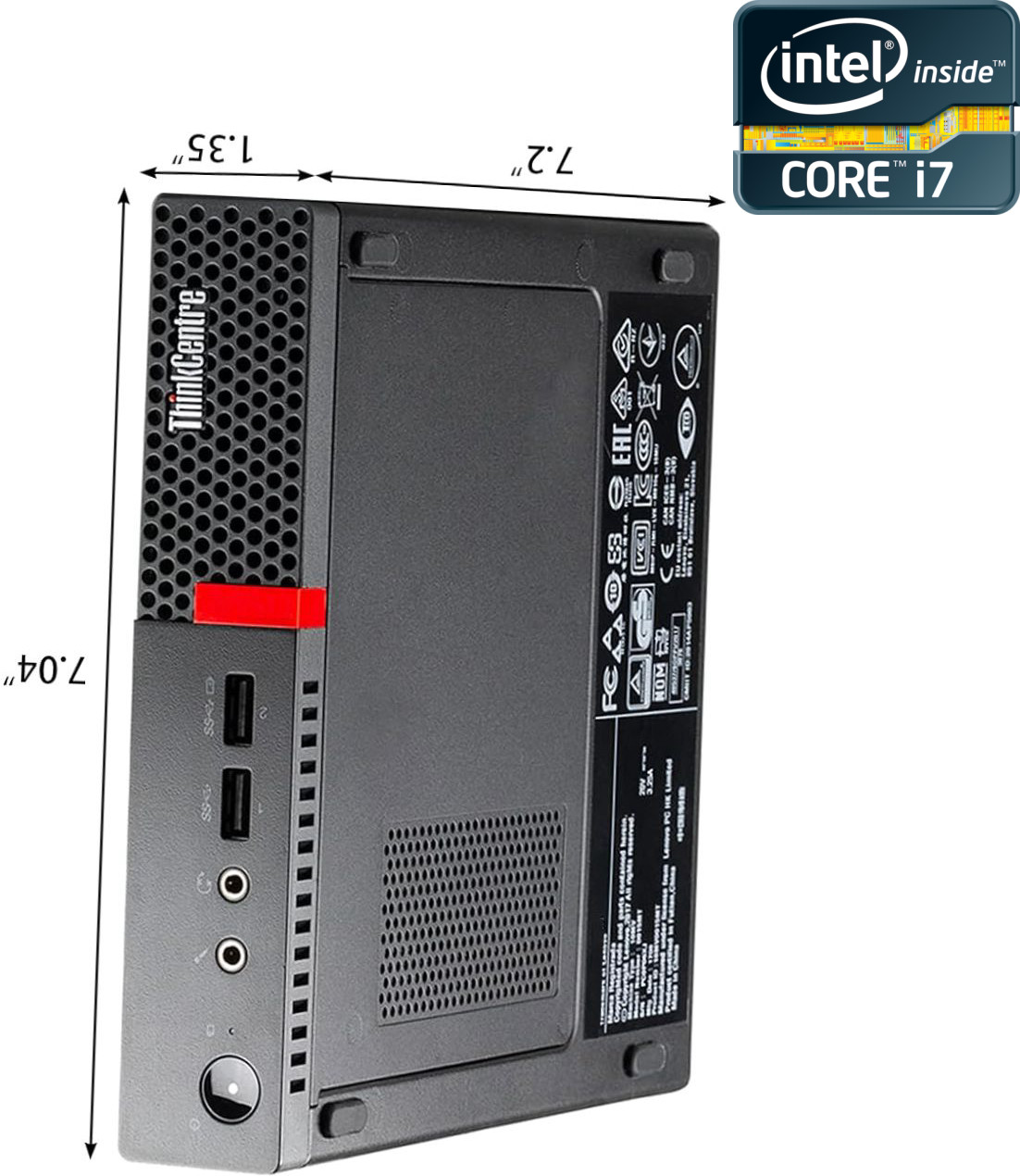 COMPUTER WORLD Intel Core i7 (6th Gen) [4 Cores, 8 Threads] - ThinkCentre Mini CPU [DAJ] Core™ i7 - 6700 Processor [4 Cores, 8 Threads, 3.40 GHz] - LENOVO Mini PC (32 GB RAM/Intel Ultra HD 530 4K Graphics/1 TB SSD Capacity/Windows 11 Pro) Mini Tower with MS Office image 1