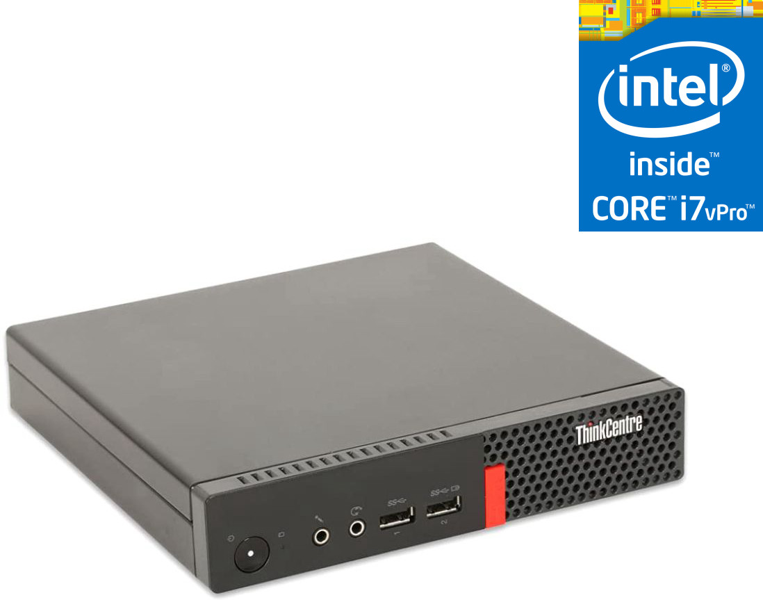 NCS Core i7 (6th Gen) [4 Cores, 8 Threads, 3.40 GHz] - ThinkCentre Mini CPU [WVD] Lenovo Tiny PC - Intel® Core™ i7-6700 [4 Cores, 8 Threads] (32 GB RAM/Intel® HD 530 4K Graphics/1 TB SSD Capacity/Windows 11 Pro) Microtower with MS Office image 1