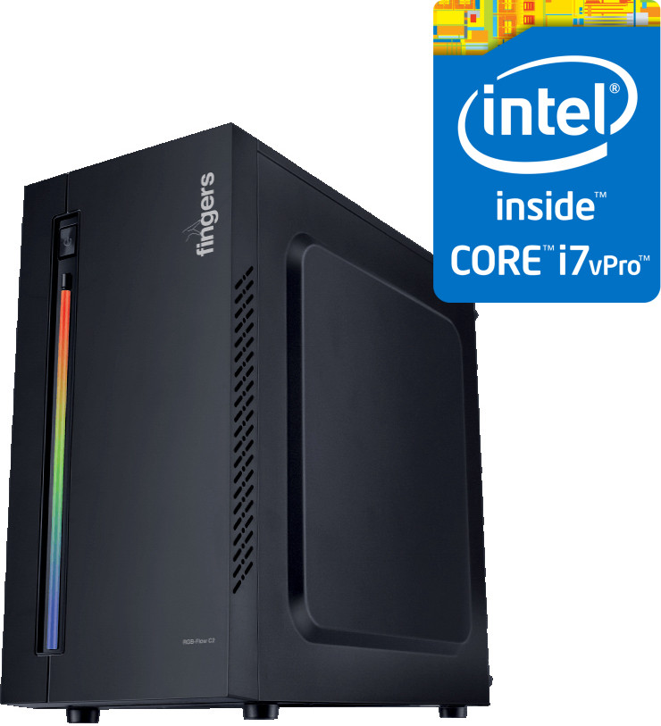 LATHOR Core i7 3rd Gen [16GB RAM / 1024GB SSD] Flow-C2 CPU [AWY] Core™ i7 (3rd Gen) [4 Cores, 8 Threads] (16 GB RAM/Intel® Ultra HD 4000 Graphics/1 TB SSD Capacity/Windows 11 Pro) Gaming Tower with MS Office image 1