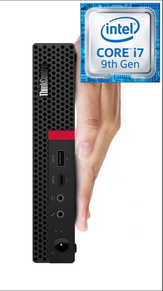 Longan Core™ i7 - 9700 [12M Cache, Up to 4.70 GHz] | ThinkCentre Tiny Desktop [LJO] Core™ i7 - 9700 Processor [12MB Cache, Up to 4.70 GHz] (32 GB RAM/Intel® Ultra HD 4K 630 Graphics/1 TB SSD Capacity/Windows 11 Pro) Mid Tower with MS Office image 1
