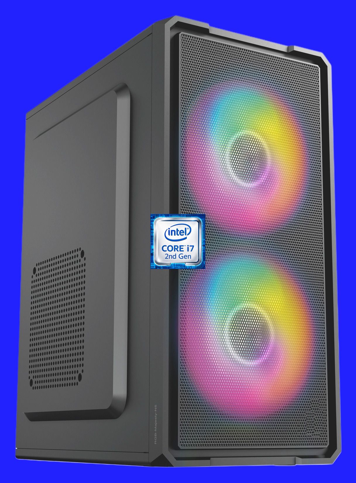 MSARUNA Intel Core i7 (2nd Gen) Quad Core Processor [8MB Cache, Up to 3.80 GHz] [CJI-N5] Dual RGB Fans | Core i7 - 2600 Quad Core Processor (8 GB RAM/Intel UHD 2000 Graphics/256 GB SSD Capacity/Windows 11 Pro) Mini Gaming Tower with MS Office-image-19