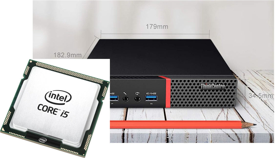 BESTYLISH ThinkCentre Tiny PC | i5-6500 Processor [6MB Smart Cache, 3.20 GHz] | S/N: BHMLT ® ThinkCentre Tiny PC 6th Generation Intel Core i5 Processor (8 GB RAM/Intel® HD 530 Graphics/512 GB SSD Capacity/Windows 11 Pro) Mini Tower with MS Office image 1