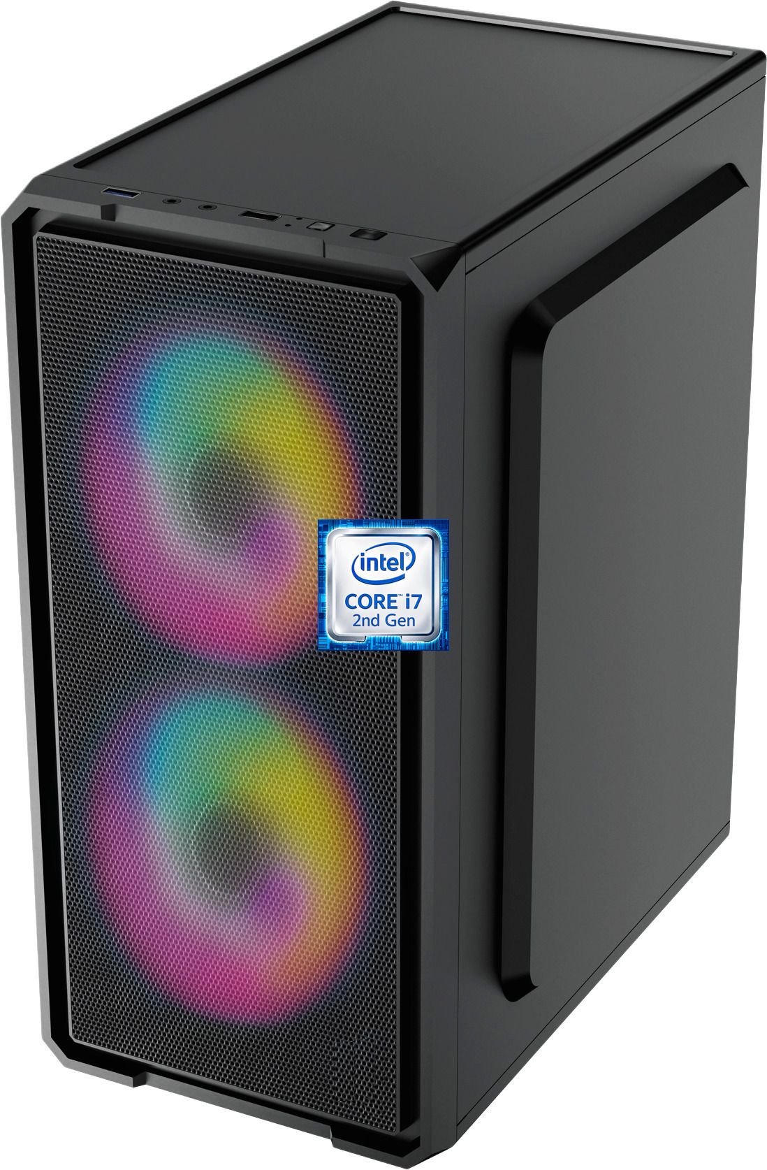 LF Core i7 - 2600 Quad Core Processor [8MB Smart Cache, Up to 3.80 GHz] [DWX-N5] Intel Core i7-2600 Processor | Dual RGB Fans | Gaming PC (8 GB RAM/Intel UHD Graphics/256 GB SSD Capacity/Windows 11 Pro) Mini Tower with MS Office-image-48
